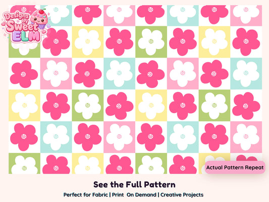 Buttercream Blossoms Seamless Pattern